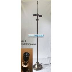 PIE LAMPARA ZINC TB-105 142/122cm
