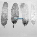 Calcas Decal large Feathers Nr.2 Plata