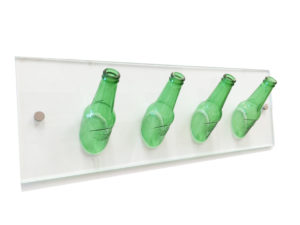 Perchero de botellas de Heineken